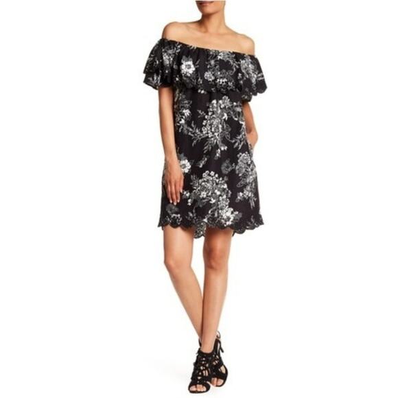 LOVE JOHNNY WAS OFF THE SHOULDER DRESS - Picture 1 of 5